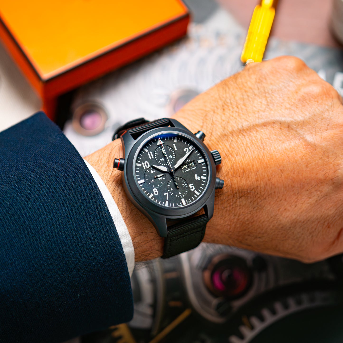 IWC Pilot's Watch Chronograph Top Gun Ceramic Black 44.5mm