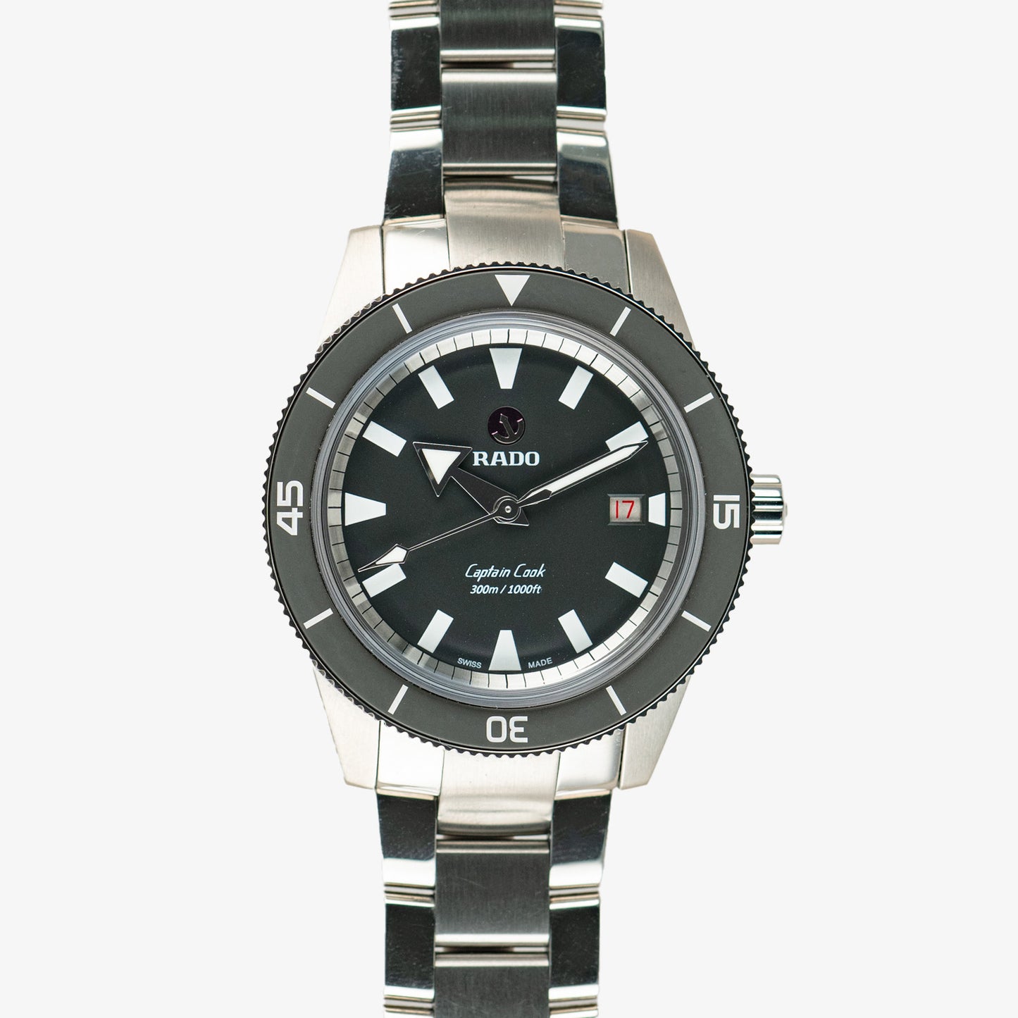 Rado Captain Cook Automatic Date Black Dial 42mm