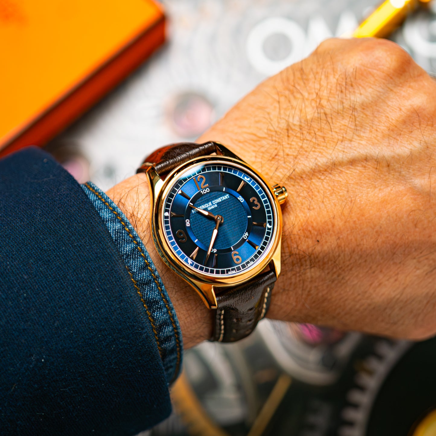 Frederique Constant Smartwatch Blue Dial 42mm