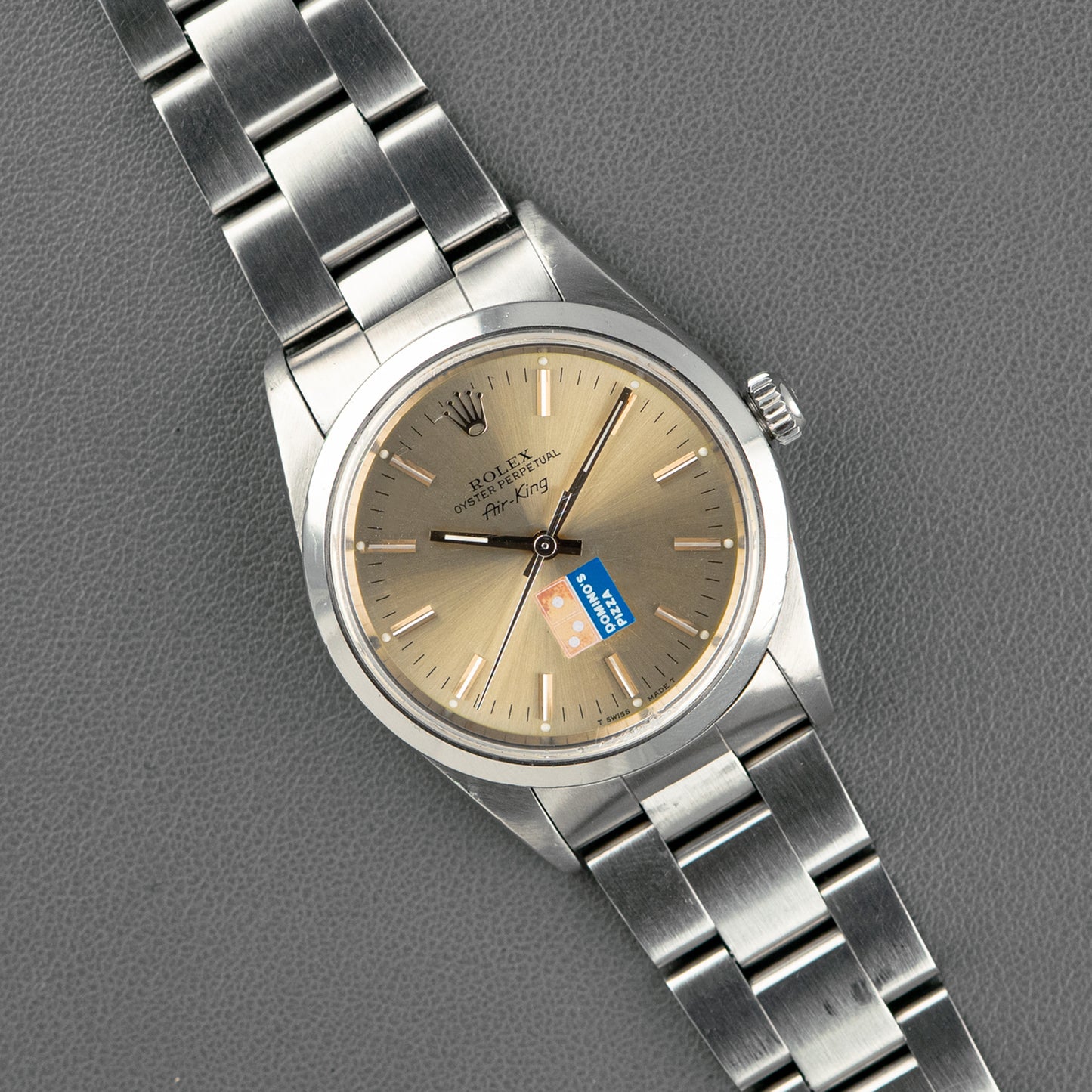 Rolex Air-King Domino's Pizza Automatic Silver Dial 34mm