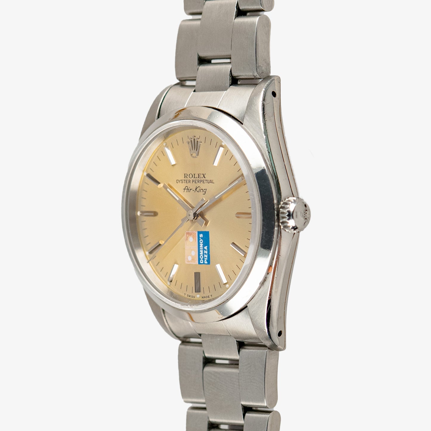 Rolex Air-King Domino's Pizza Automatic Silver Dial 34mm
