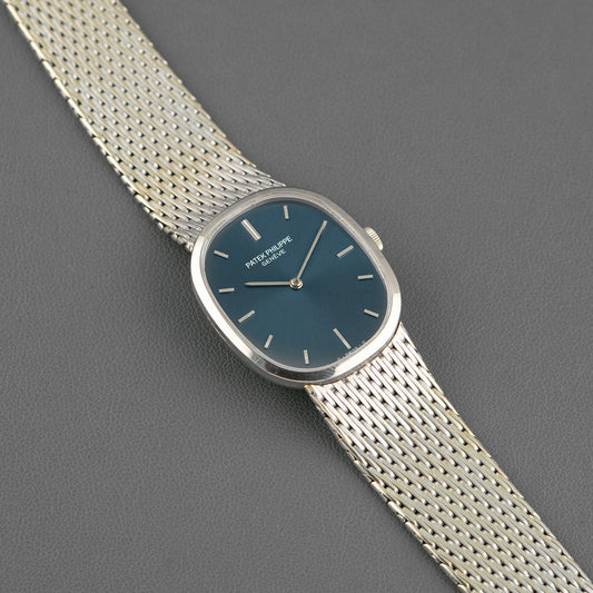 Patek Philippe Golden Ellipse Automatic Blue Dial 33mm