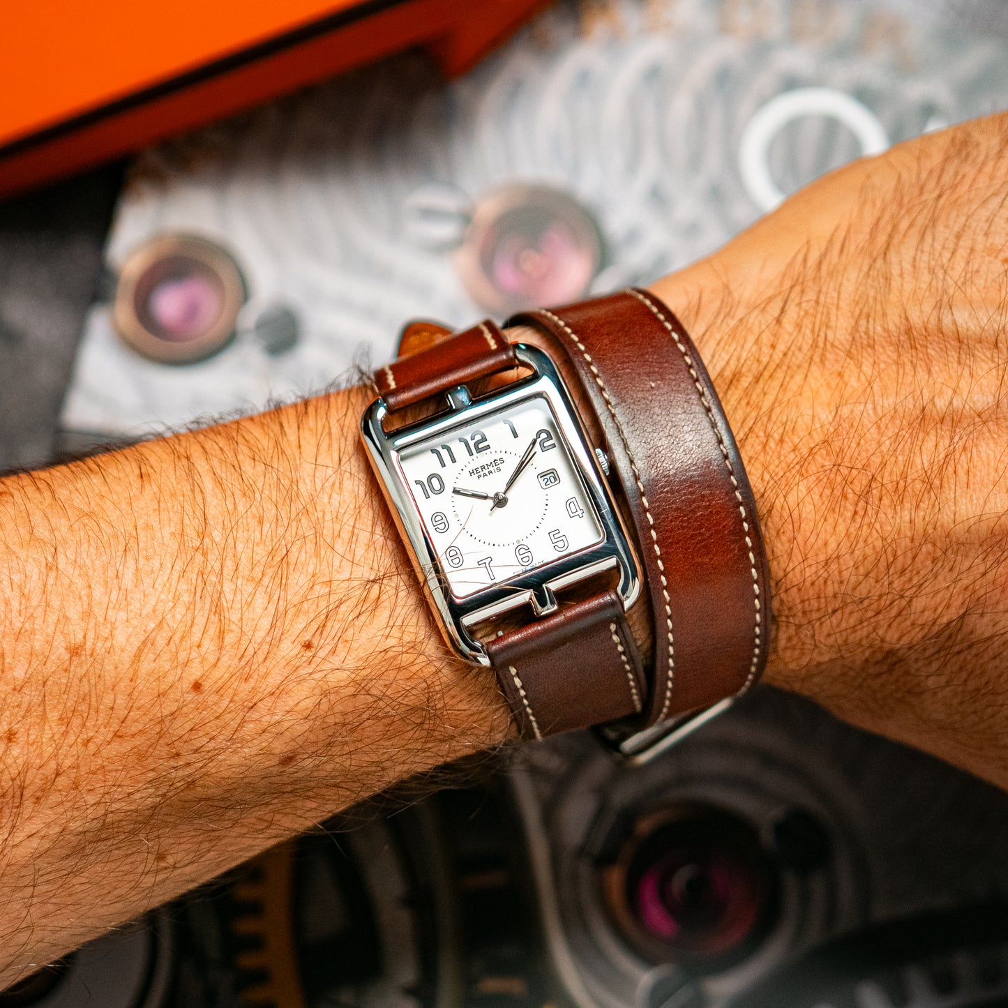 Hermès Cape Cod Cuarzo Silver Dial 36mm