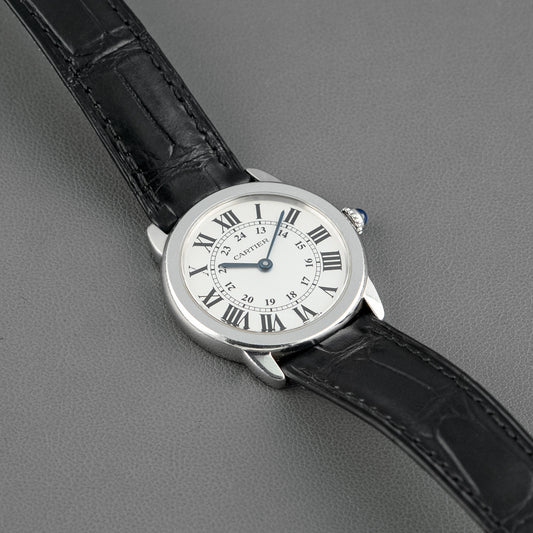 Cartier Ronde Solo Quartz Steel Silver Dial 36mm