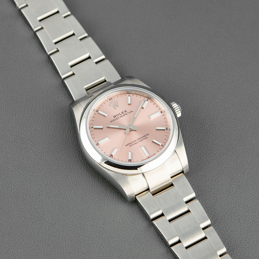 Rolex Oyster Perpetual Automatic Rose Pink Dial 34mm