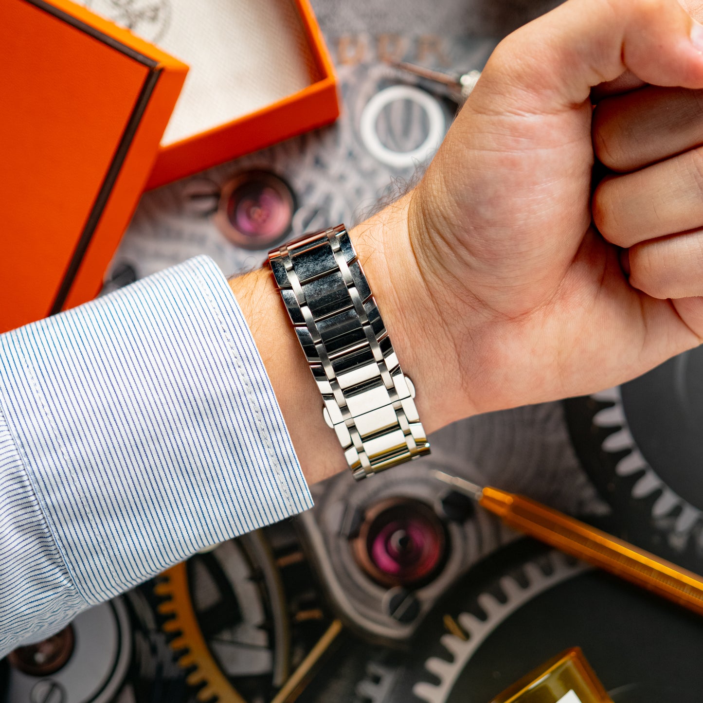 Baume & Mercier Classima Automatic GMT White Dial 42mm