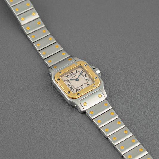 Cartier Santos Mini 1567 Steel & Gold Quartz 24mm
