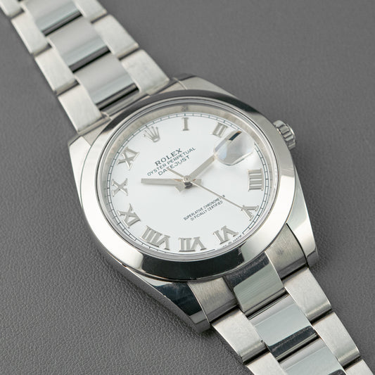Rolex Datejust 126300 Roman White Dial 41mm