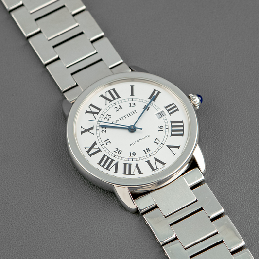 Cartier Ronde Solo XL Automatic Date White Dial 42mm