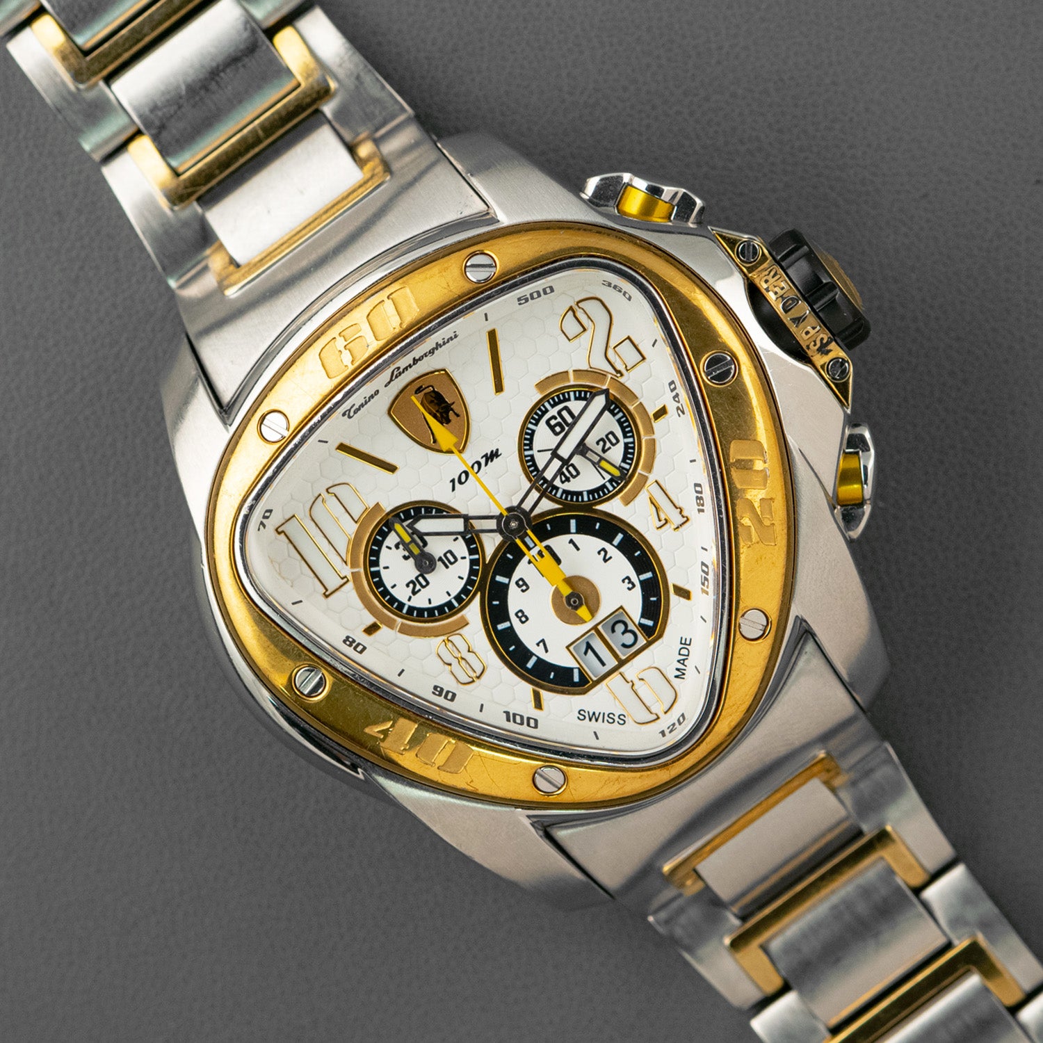Tonino Lamborghini ランボルギーニ プレミオ LP730 Tonino Lamborghini Spyder Chronograph Quartz 46mm – LOFT