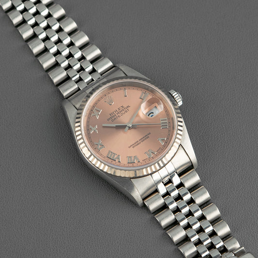 Rolex Datejust 16234 Salmon Roman Dial Automatic 36mm