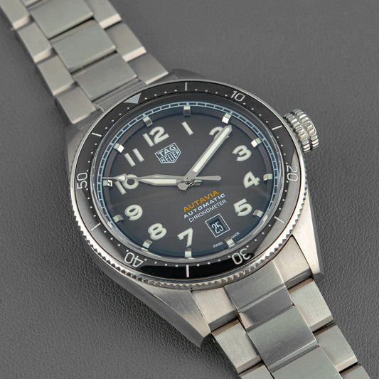 TAG Heuer Autavia WBE5114 Black Dial 42mm