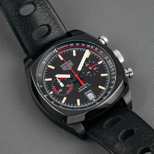 TAG Heuer Monza Calibre 17 Automatic Black Dial 42mm