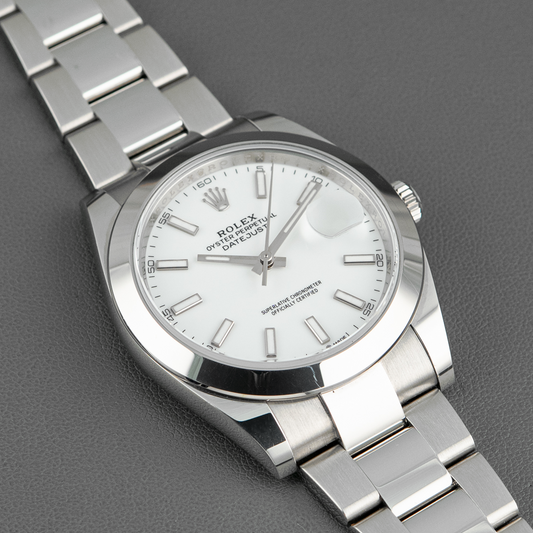 Rolex Datejust 41 126300 White Index Dial 41mm