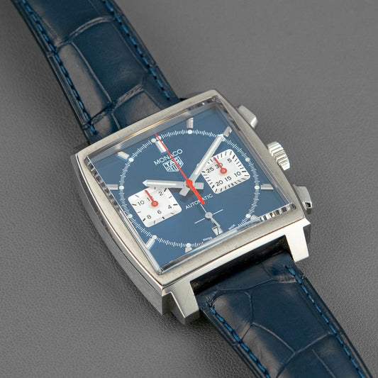 TAG Heuer Monaco Automatic Chronograph Blue Dial 39mm