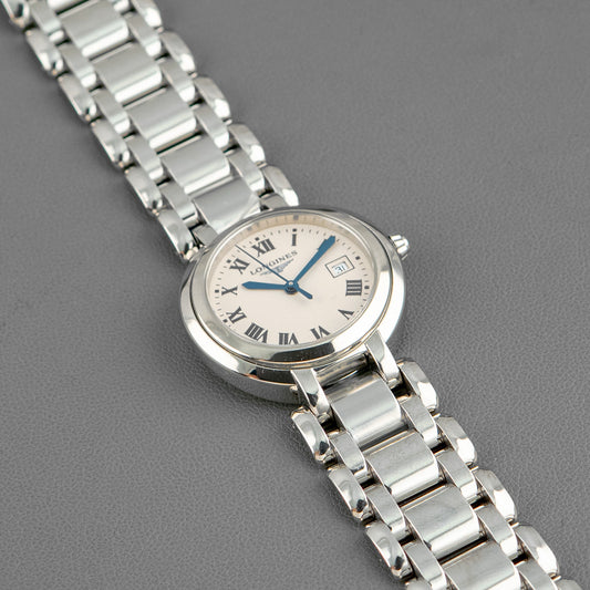 Longines PrimaLuna Quartz Silver Dial Date 30mm