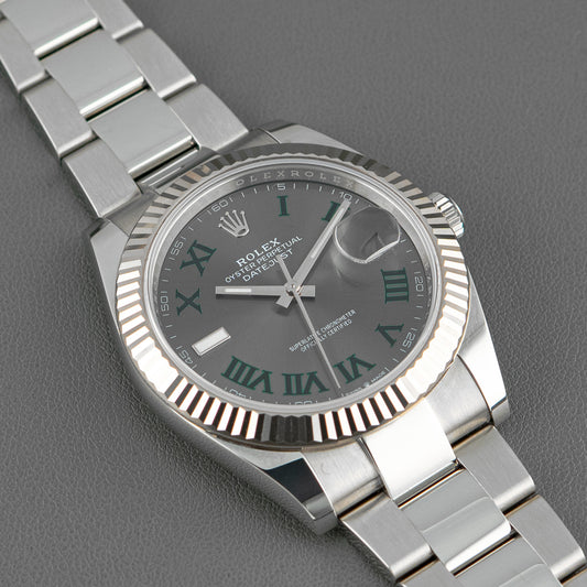 Rolex Datejust 41 126334 Wimbledon Slate Dial 41mm