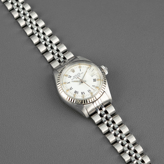 Rolex Lady-Datejust 6917 White Roman Dial 26mm