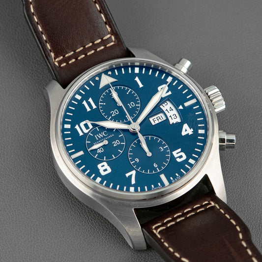 IWC Pilot Chronograph Le Petit Prince Blue Dial 43mm