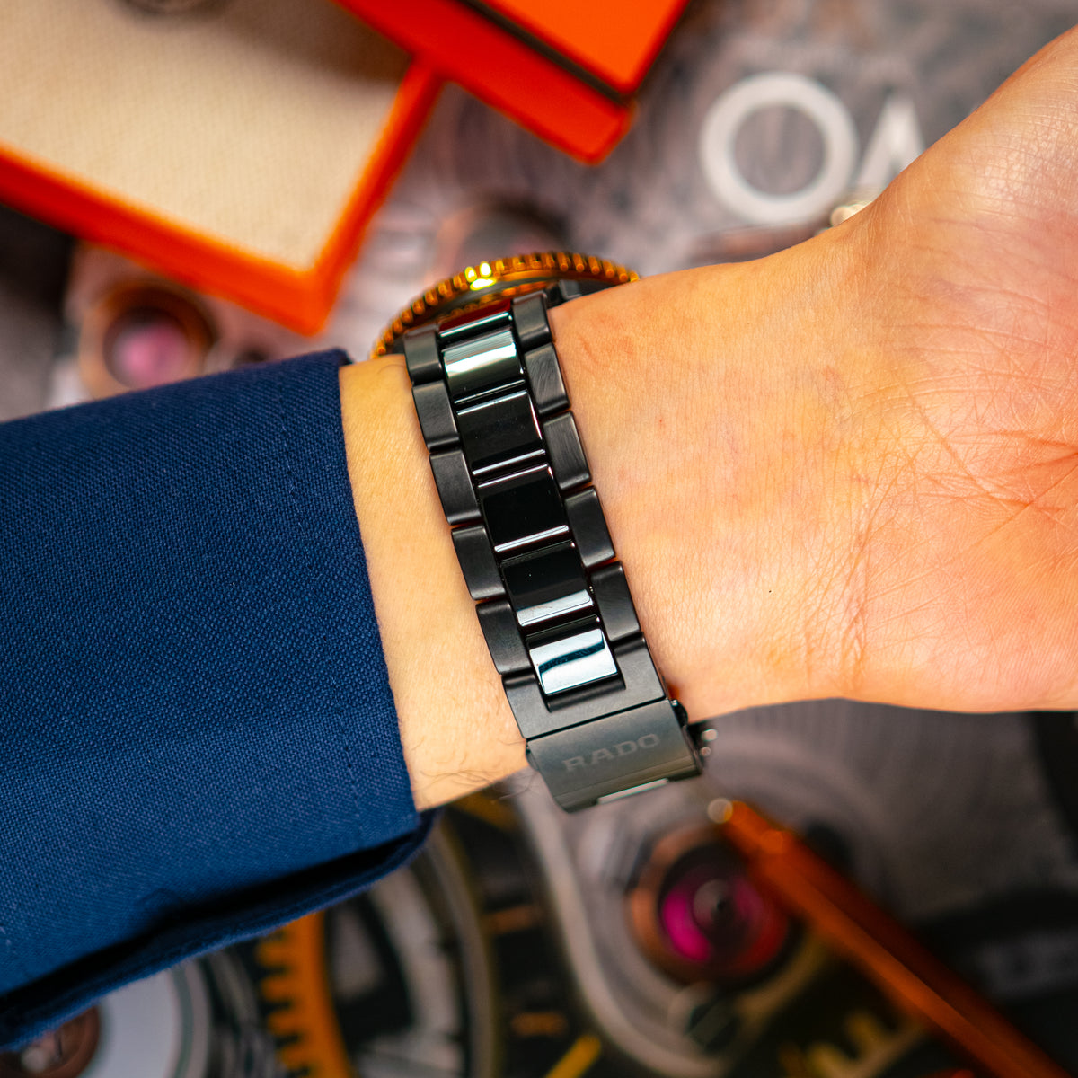 Rado Captain Cook High-Tech Ceramic Black Dial 43mm