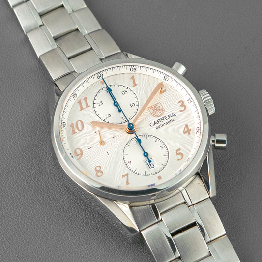TAG Heuer Carrera Heritage Calibre 16 Chronograph Silver 41mm