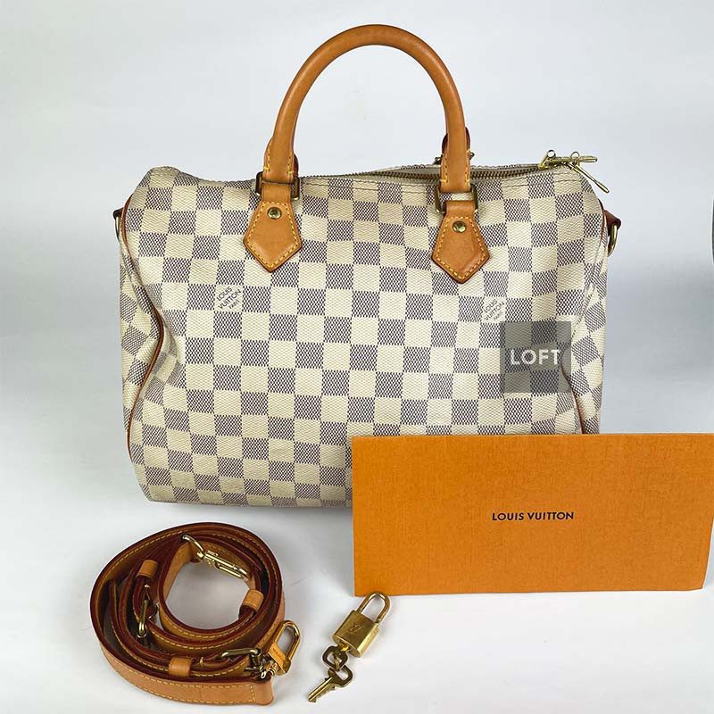 Louis Vuitton Speedy Bandouliere 30 Damier Azur