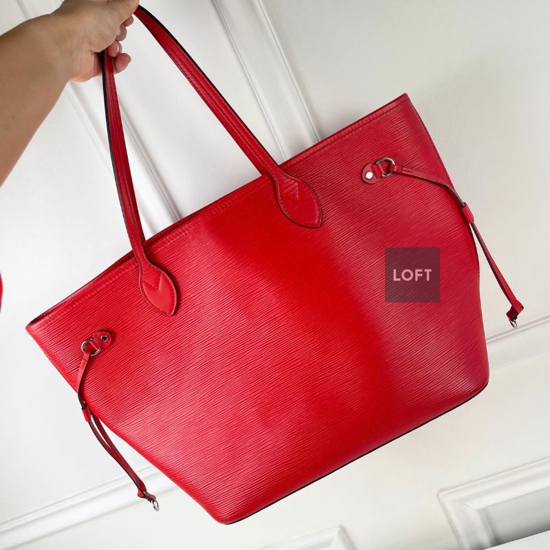 Louis Vuitton Neverfull MM Epi Cuero Roja