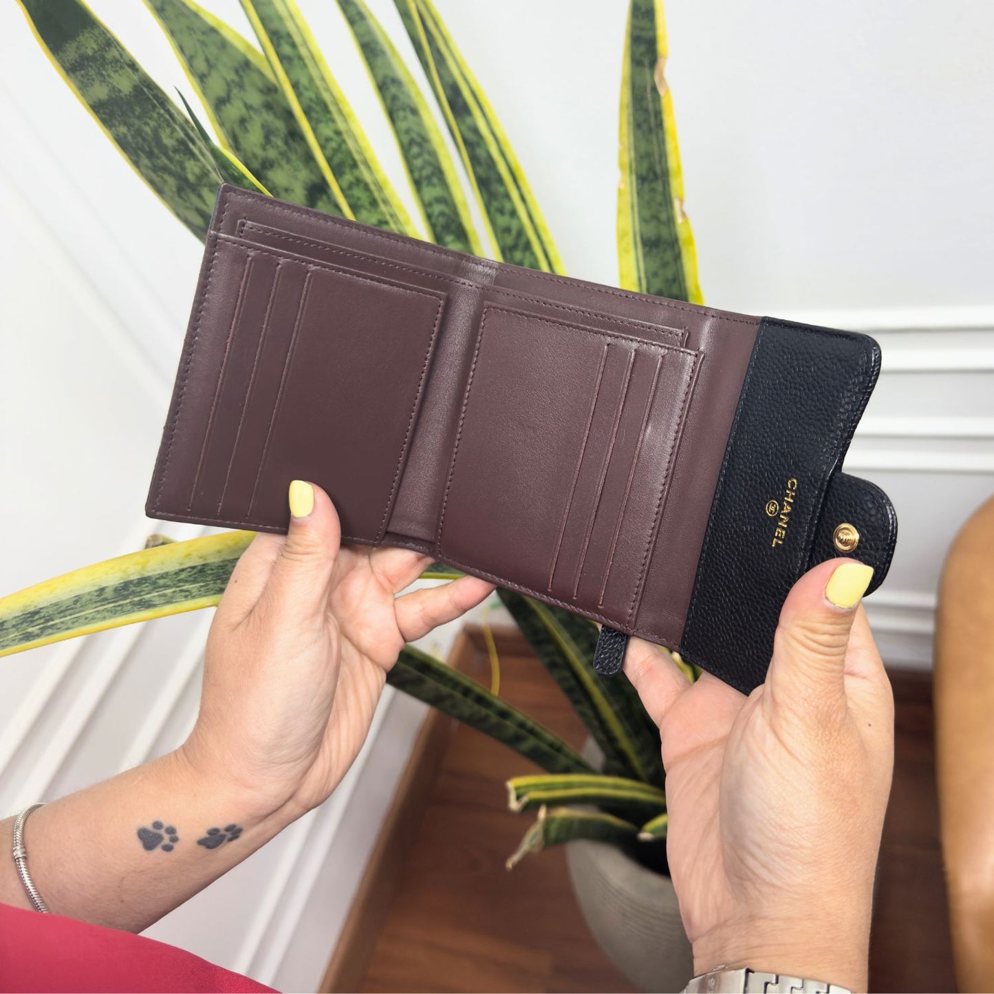 Chanel Billetera Mini Negra