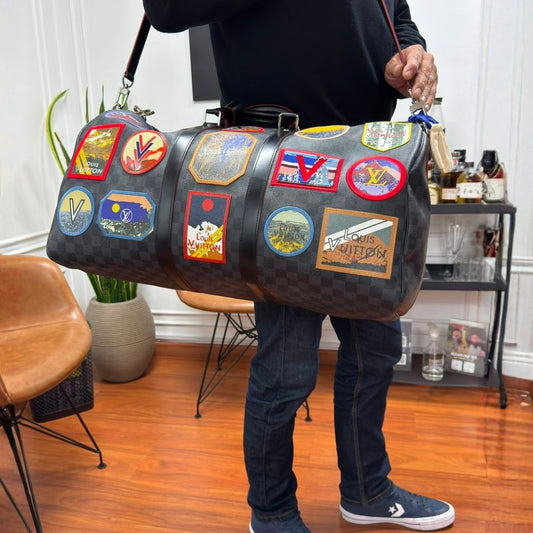 Louis Vuitton Keepall Bandouliére 55 Damier Graphite