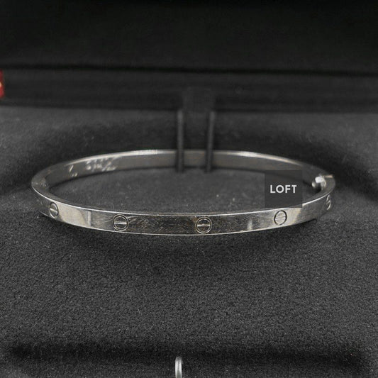 Esclava Cartier LOVE Small Oro Blanco