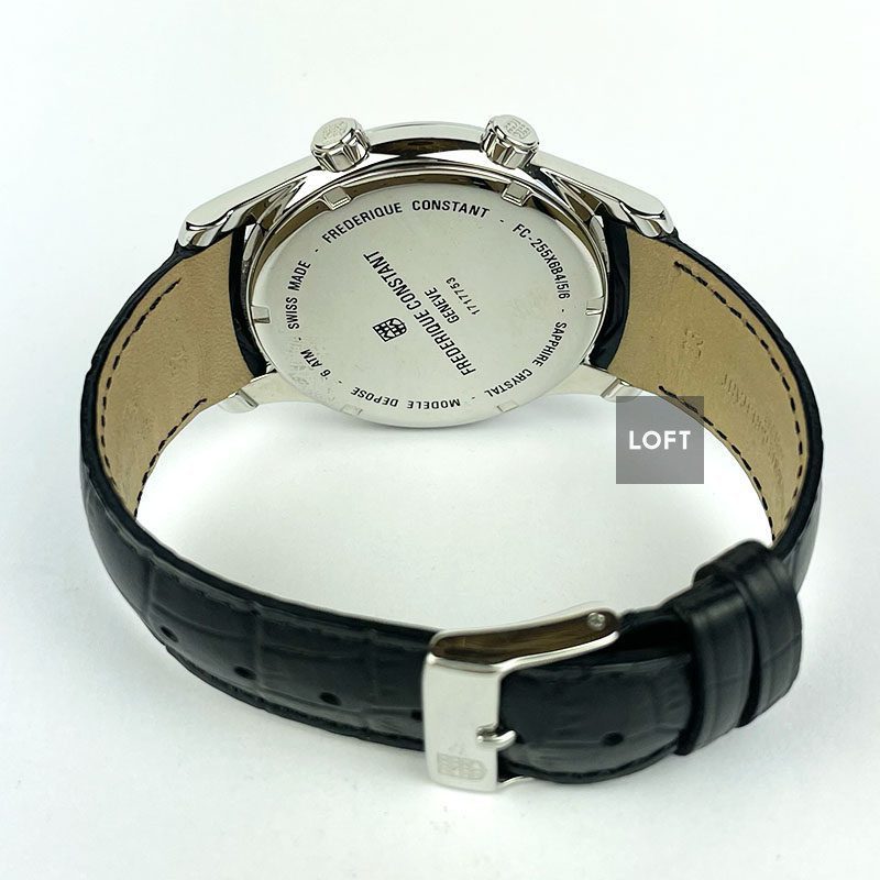 Frederique Constant Worldtimer Silver Dial Quartz 42 mm