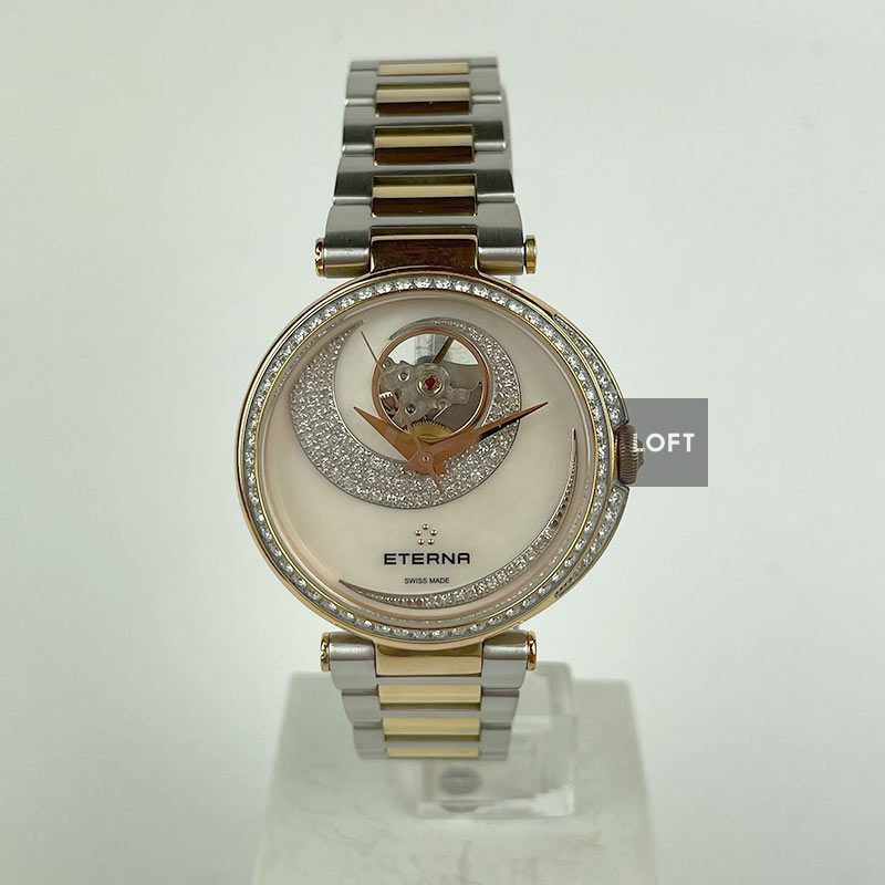 Eterna Grace Open Art Automatic Mother of Pearl Diamonds