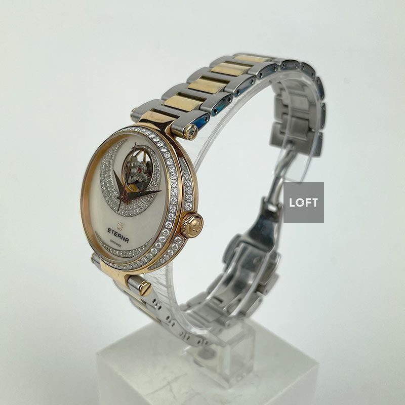 Eterna Grace Open Art Automatic Mother of Pearl Diamonds