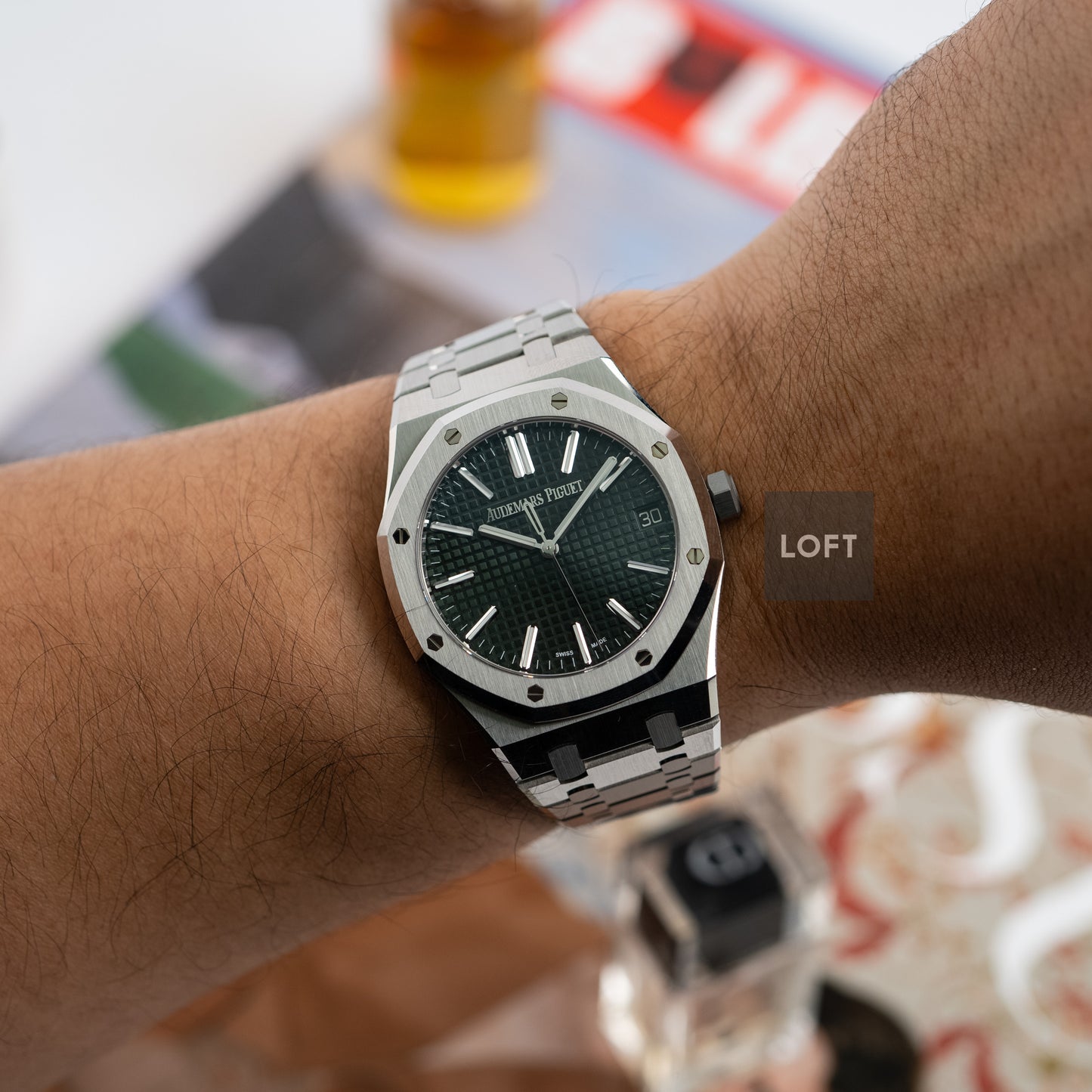 Audemars Piguet Royal Oak Selfwinding Stainless Steel / Green 41 mm