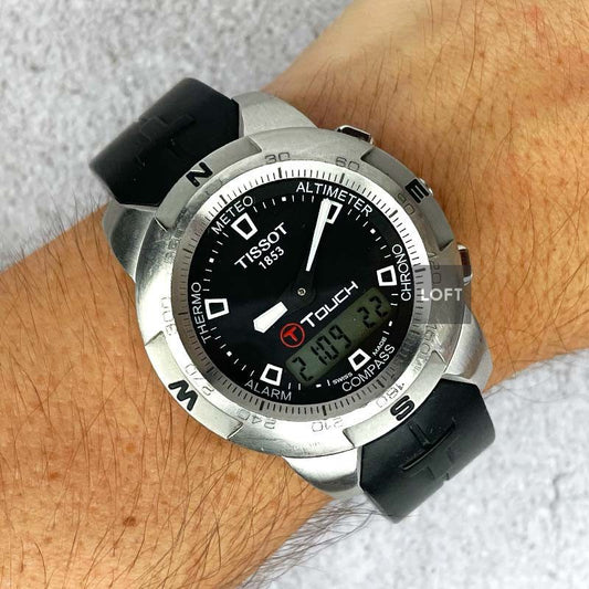 Tissot T-Touch Stainless Steel Black Dial 42 mm