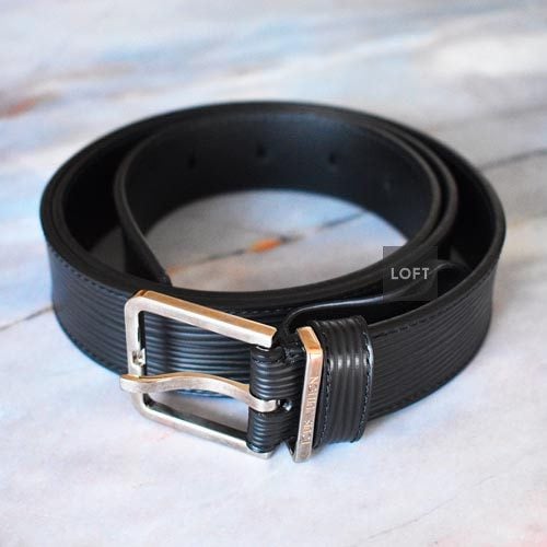 Epi Leather Lv Black Buckle Belt Louis Vuitton Epi Leather Black