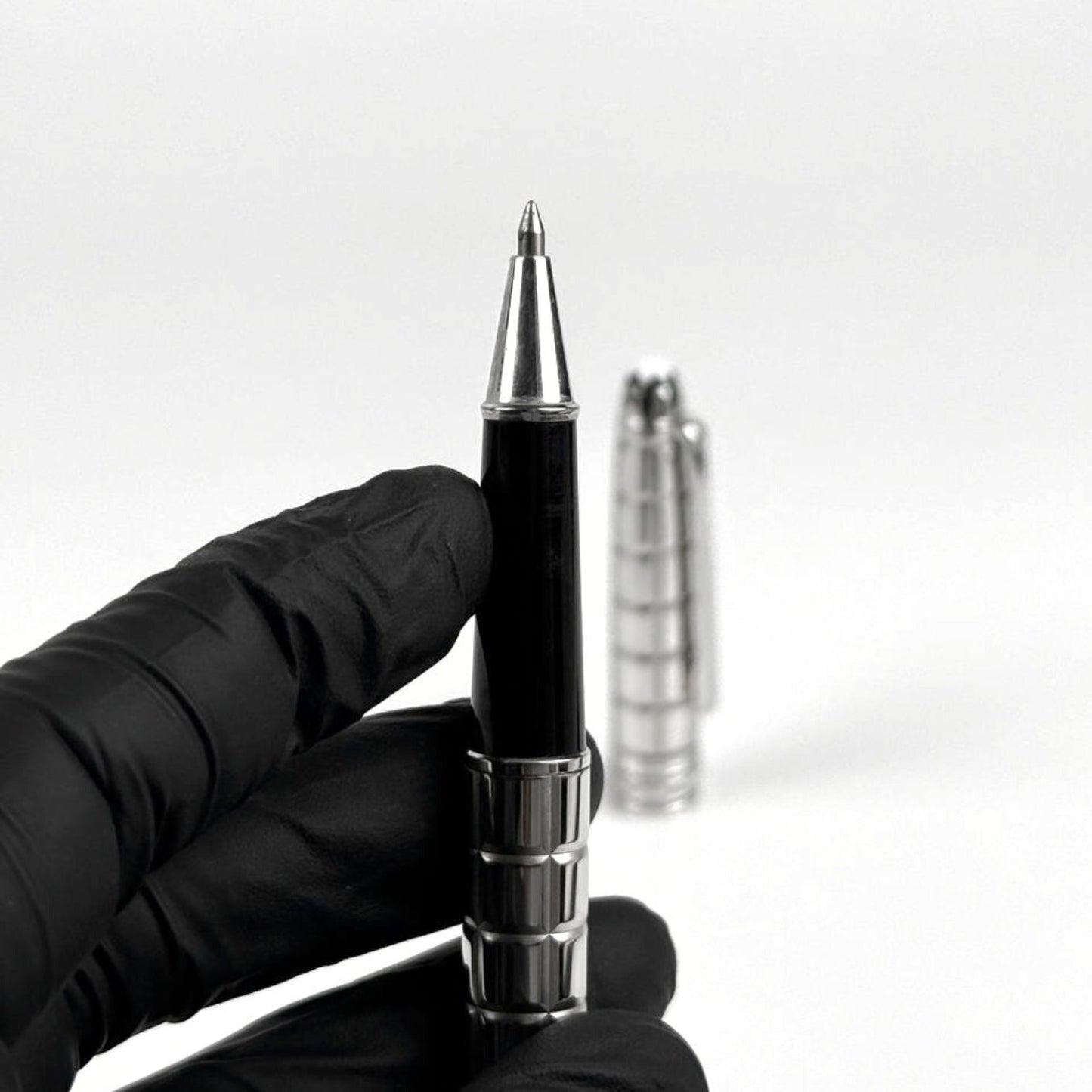 Montblanc Meisterstuck Solitaire Platinum Plated Facet Rollerball pen