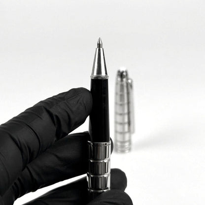 Montblanc Meisterstuck Solitaire Platinum Plated Facet Rollerball pen