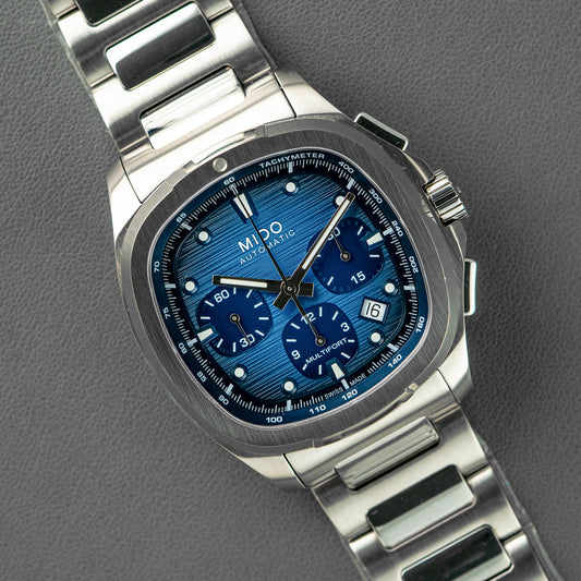 Mido Multifort TV Chronograph Automatic Blue Dial 42mm