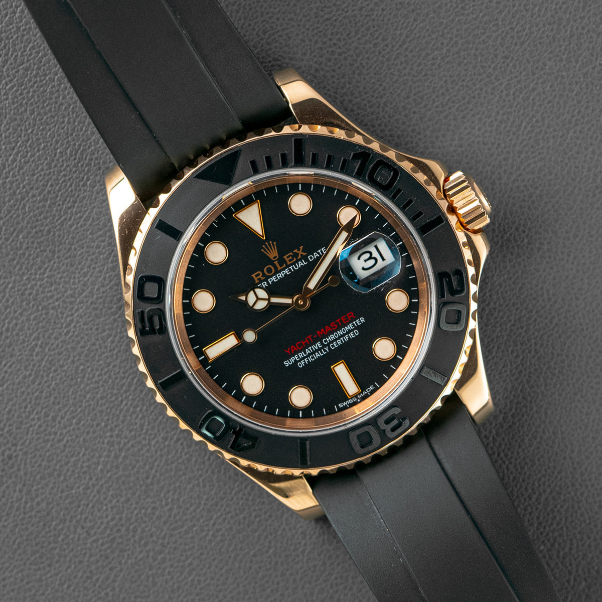 Rolex Yacht-Master 40 Everose Gold Black Dial 40mm