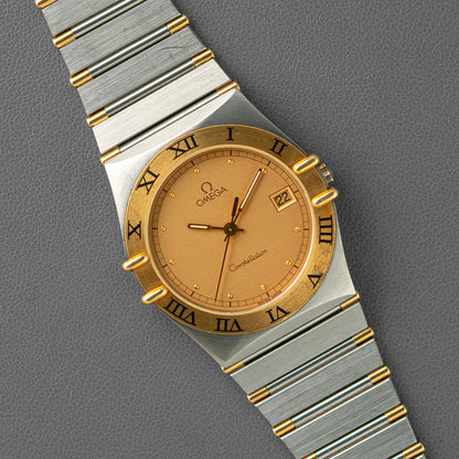 Omega Constellation Manhattan Two-Tone Champagne Dial 33mm