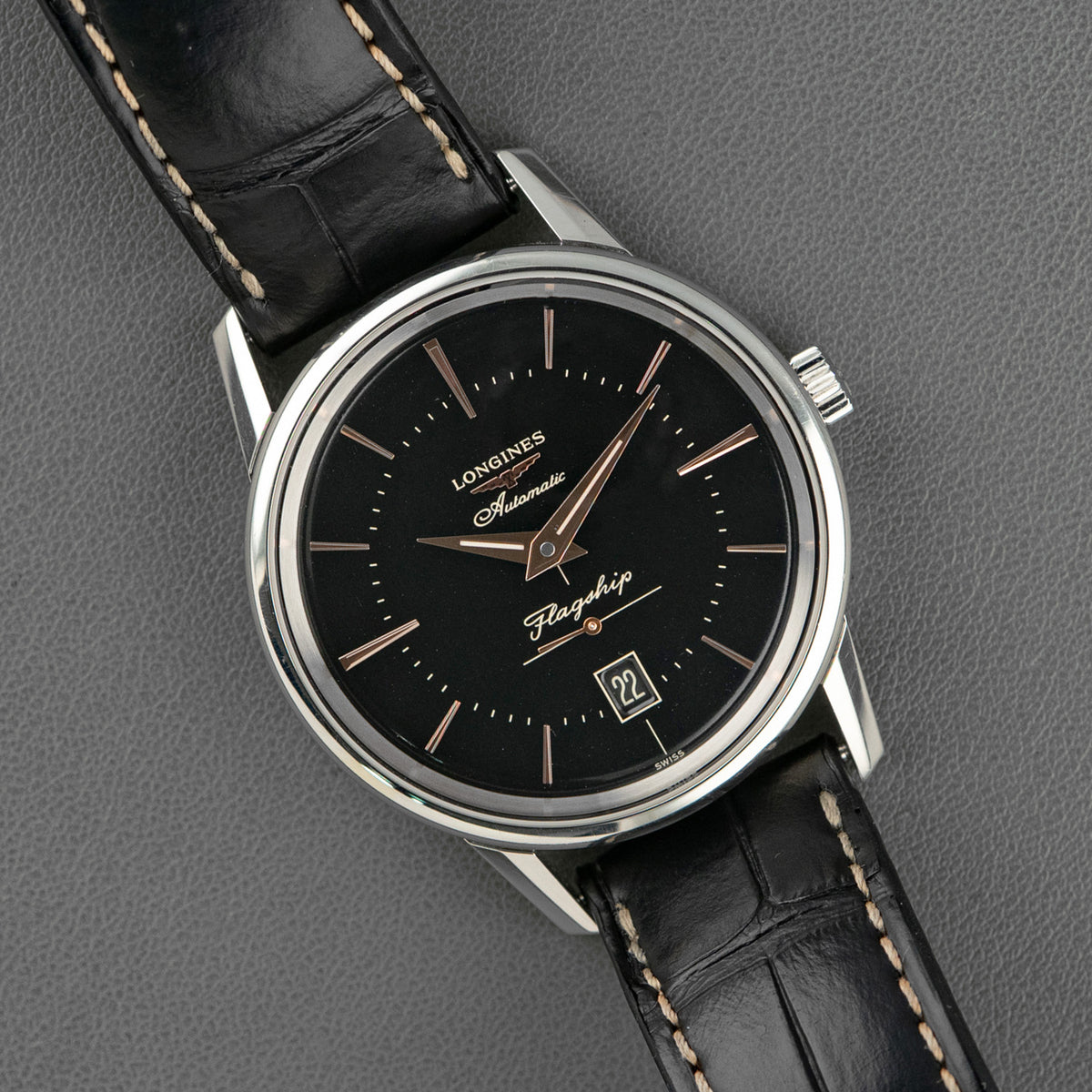 Longines Flagship Heritage Automatic Black Dial 38.5mm