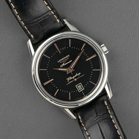 Longines Flagship Heritage Automatic Black Dial 38.5mm
