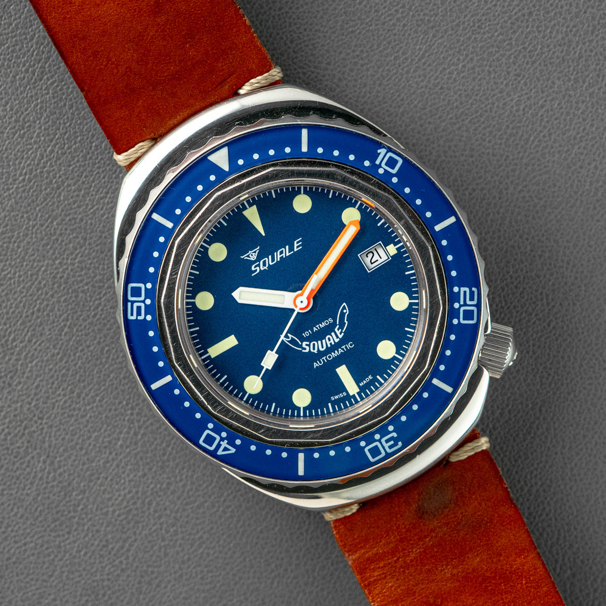 Squale 2002 101 Atmos Automatic Blue Dial 2002A 44mm