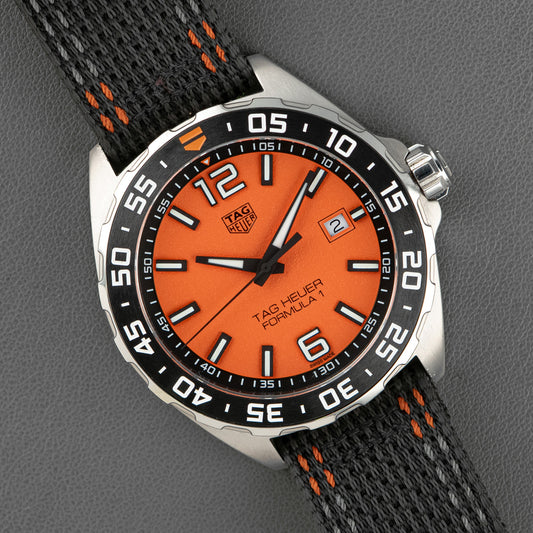 TAG Heuer Formula 1 WAZ101A Orange Dial 43mm