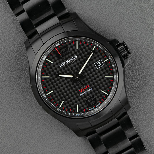 Longines Conquest V.H.P. Quartz Black Carbon 41mm