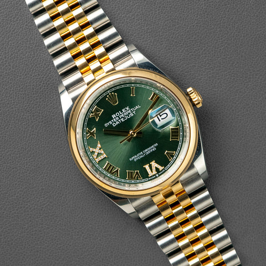 Rolex Datejust 126203 Two-Tone Mint Green Dial 36mm