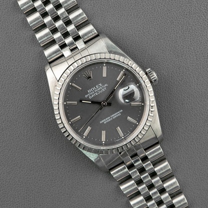 Rolex Datejust Jubilee 16220 Grey Dial 36mm