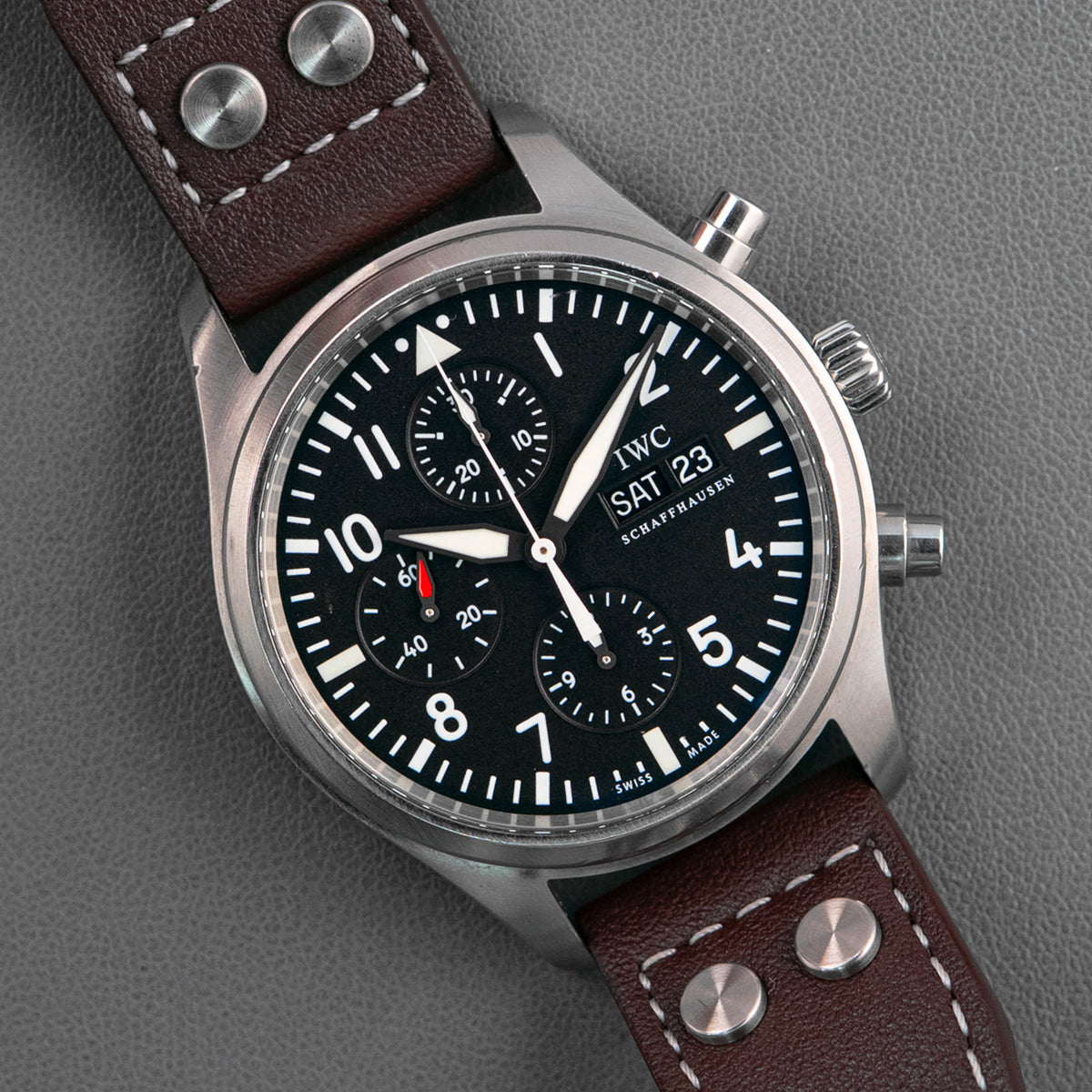 IWC Pilot's Watch Chronograph IW371701 Black Dial 42mm