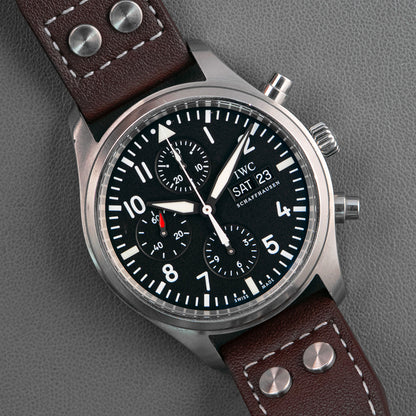 IWC Pilot's Watch Chronograph IW371701 Black Dial 42mm
